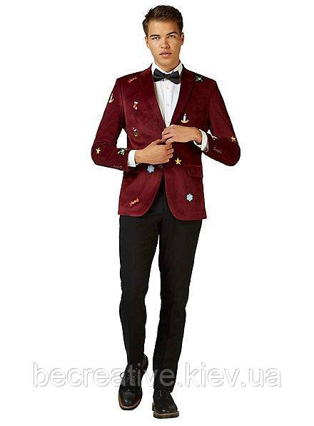 Піджак бордовий OppoSuits X-Mas Icons Deluxe