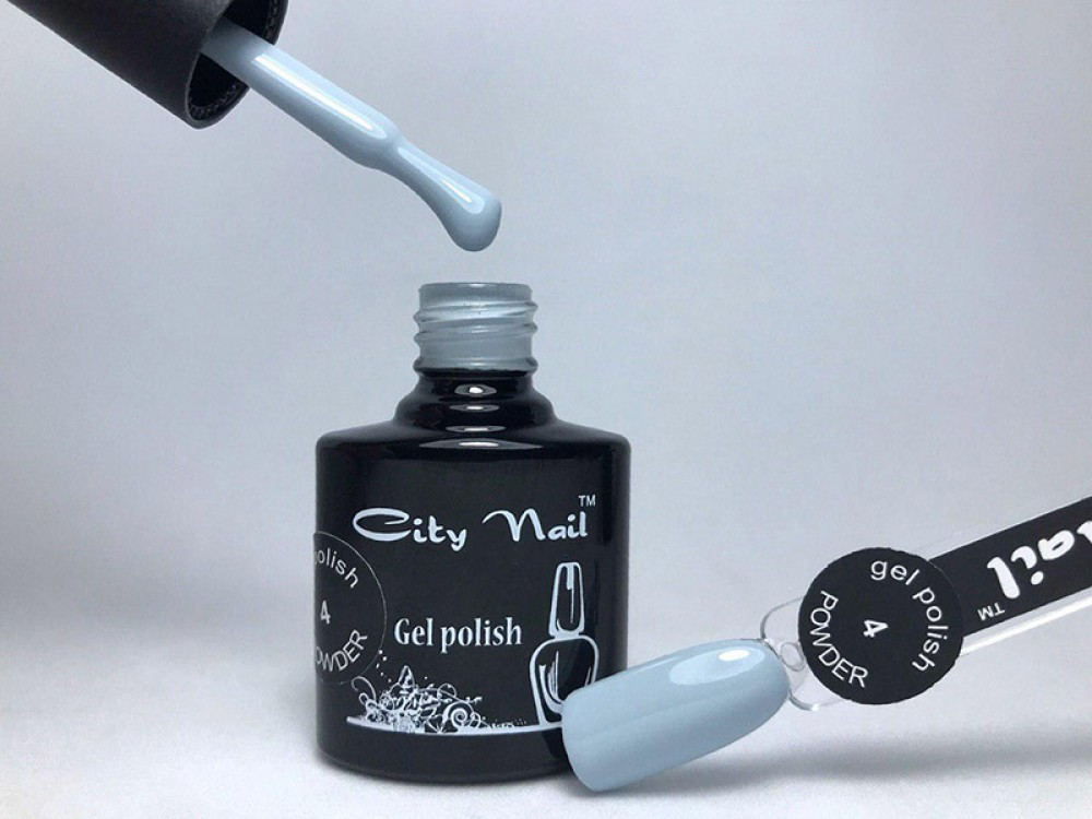 Гель лак CityNail 4 пудровий світло-блакитний 10мл, фото 1
