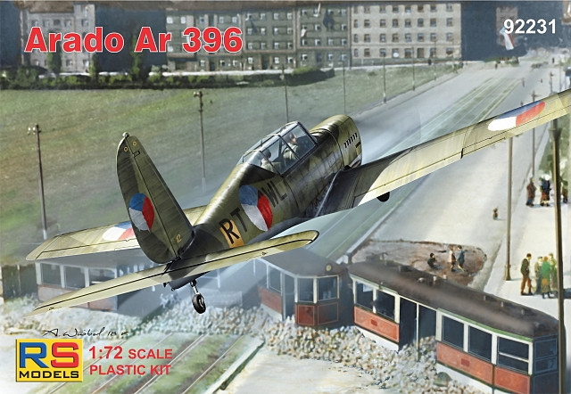 Пластикова модель 1/72 RS models 92231 Німецький навчально-тренувальний літак Arado Ar 396, фото 1