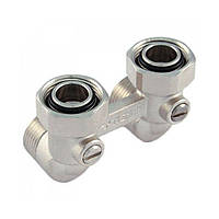 Вузол блок нижнього підключення радіатора кутовий TIEMME 3/4*3/4*18