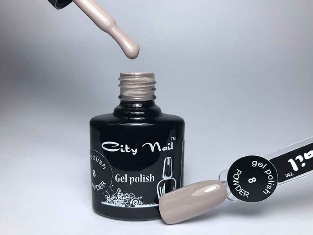 Пудровий гель лак пудровий колір кава з молоком 10мл, фото 1