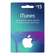 Подарункова карта iTunes Apple / App Store Gift Card на суму 15 usd, US-регіон