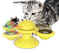 Игрушка для кошек развивающая rotate windmill cat toy