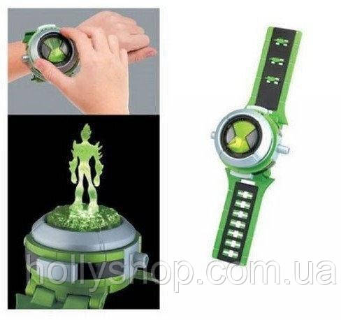 Проєкційний годинник Бен 10 зі звуком і світлом — Ben10 Omnitrix Projecto бен тен