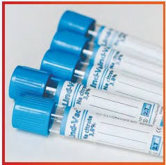 Пробірка вакуумна 3,6 мл крові 13*75 цитрат натрію 3,2%, блакитна кришка, Lind-Vac® (100шт/уп)