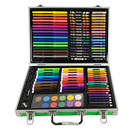 Набор для рисования и творчества MK 2454 с чемоданом, 34.5x25x6 см, зеленый