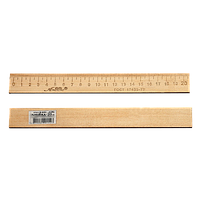 Линейка Деревянная 20 см напечатанная со штрих-кодом AS-0652, К-4051