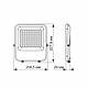 LED прожектор PREMIUM VIDEX F2 50W 5000K, фото 3