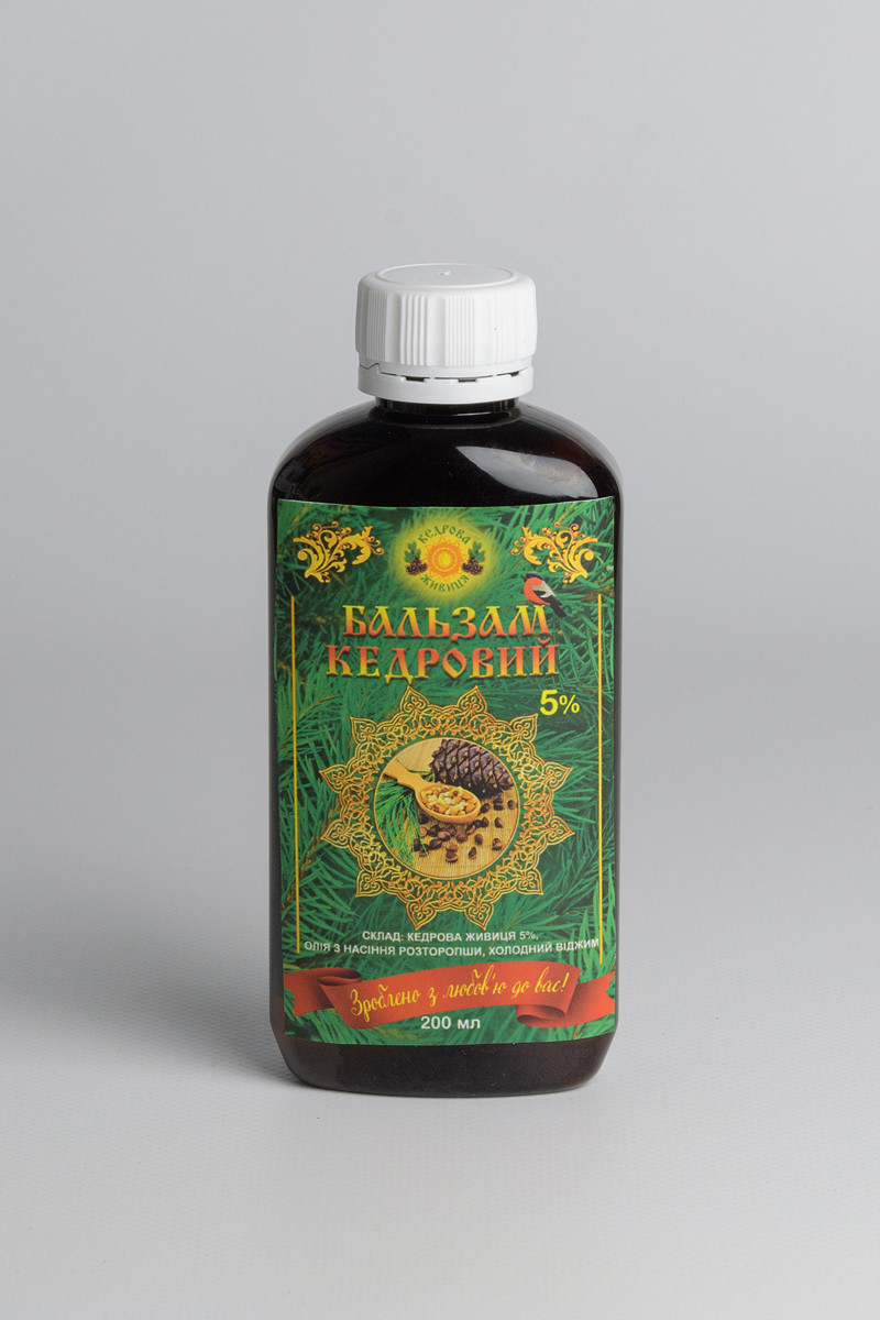 Бальзам «Кедровий» 5% 200мл /2шт