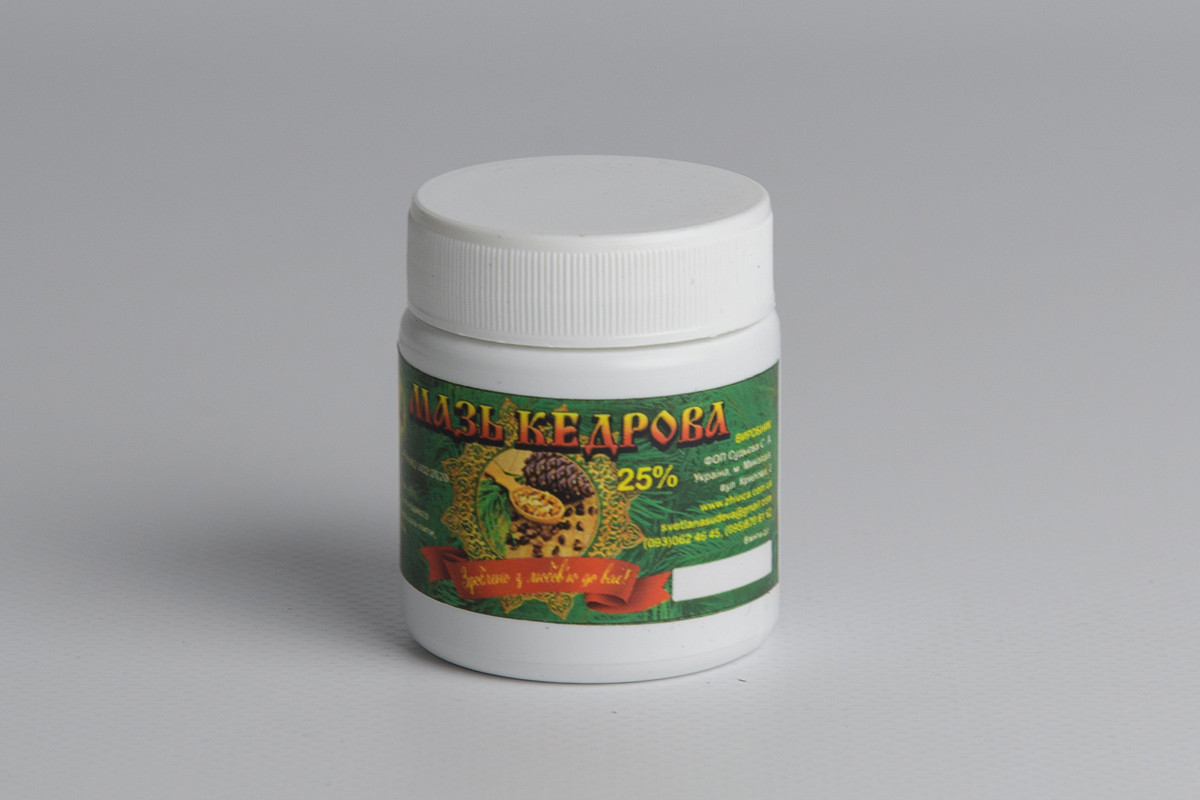 Мазь "Кедрова живиця" 25% 50г, фото 1