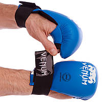 Перчатки для карате VENUM MITTS синие MA-5855, L: Gsport M