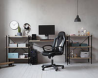 Стелаж офісний на 3 полиці дуб / білий hotdeal, фото 4