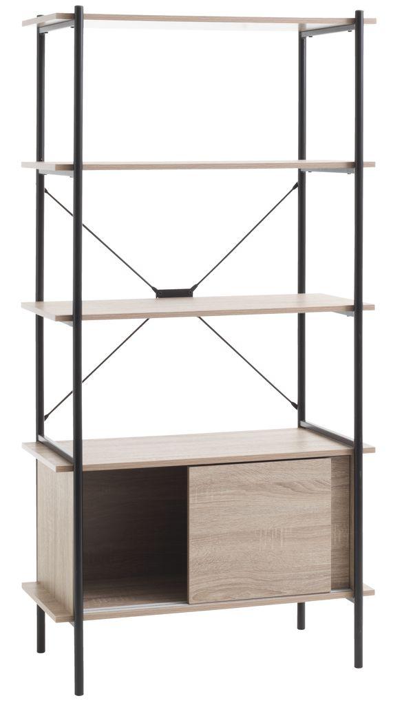 Стелаж офісний на 4 полиці з розсувними дверима  hotdeal, фото 1