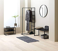 Дзеркало кругле з металу 70 см (чорне), hotdeal, фото 5