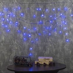 Світлодіодна гірлянда кімнатна "Бахрома" LedGO, 3 х 0,5 м, 110 LED, синій