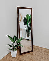 Зеркало напольное в деревянной раме HomeDeco темно-коричневое 150х50