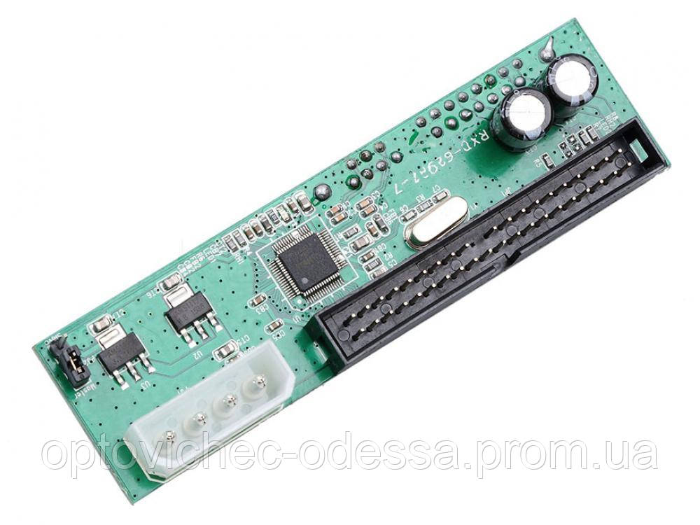 Адаптер Переходник с IDE 40 Pin к SATA 22 (7+15) Pin 3.5 Угловой IDE ...