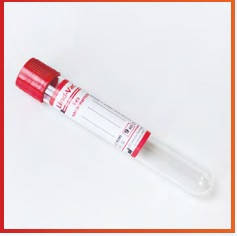 Пробірка вакуумна 4 мл крові 13*75, без наповнювача, червона кришка, Lind-Vac® (100шт/уп)