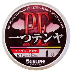 Шнур Sunline Hitotsu Tenya PE 210m # 0.6 / 0.145 мм 10LB / 4.2 кг