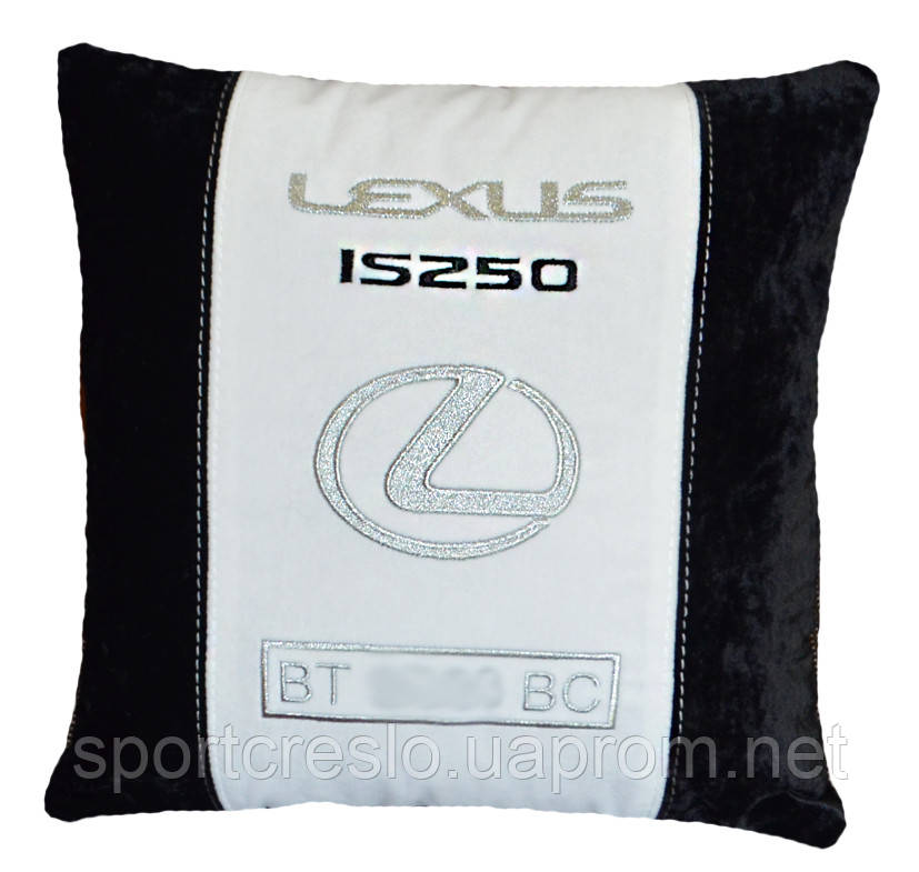Подушка у авто з логотипом lexus лексус