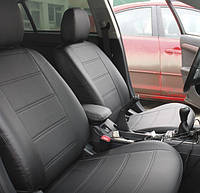 Чехлы на сиденья Фольксваген Джетта (Volkswagen Jetta) (универсальные, экокожа, отдельный подголовник)
