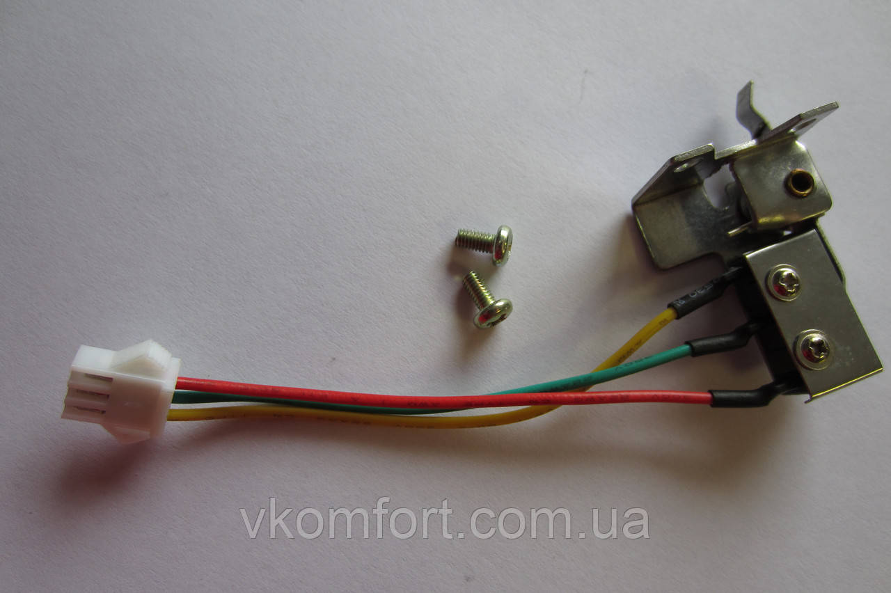 Датчик протоку води мікроперемикач газової колонки на три контакта з кріпленням Bosch Therm 2000 W 10 KB, фото 1