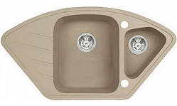 Мийка кухонна гранітна Terra Джульєта 920х490 (Айвері)