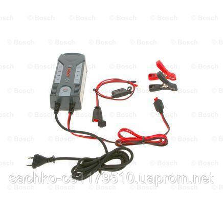 Зарядное устройство "Bosch С3" полностью автомотическое для зарядки автомобильных и мото аккумуляторов - фото 1 - id-p23930962