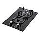 Газова варильна поверхня для кухні Domino Ventolux HG 320 RCEST (BK) 7, чорна скляна на 2 конфорки, фото 2