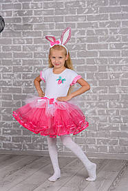 Дитячий карнавальний костюм Кролика для дівчинки на зріст 104-116 см