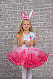 Дитячий карнавальний костюм Кролика для дівчинки на зріст 104-116 см, фото 2
