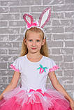 Дитячий карнавальний костюм Кролика для дівчинки на зріст 104-116 см, фото 6