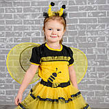 Дитячий карнавальний костюм Бджілка дівчинка на зріст 90-104, 104-110,110-116, 116-122 см, фото 3