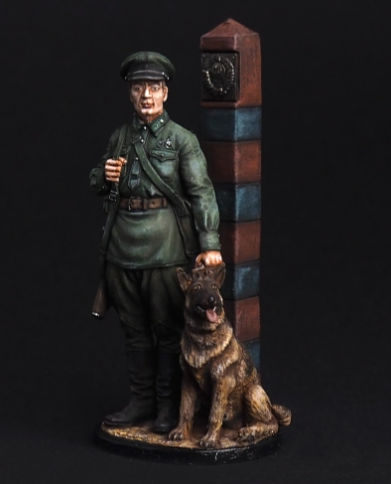 Молодший сержант Прикордонних військ НКВС з собакою, 1941 р. | Масштаб 1:32 | E. K. Castings, фото 1