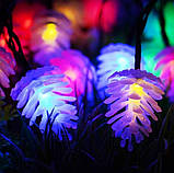 Гірлянда карниз Шишки 150 led color (10 шишок 7см) мідний дріт 3м х 1,5 м Мульти, фото 4