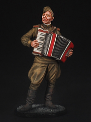 Лейтенант Червоної Армії з акордеоном. 1944-45 рр. | Масштаб 1:32 | E. K. Castings