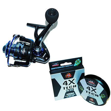 Котушка BratFishing Utecate KURO FD3000 (10+1) + подарунок (шнур 4X Tech), фото 2