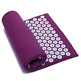 Масажний килимок аплікатор Кузнєцова (Acupressure mat) для спини та ніг FI-1709 65x40см, фото 6