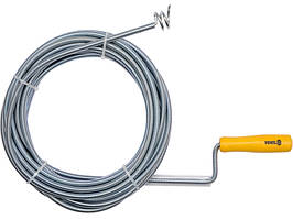 Трос для прочищення труб посилений "Змійка" 9 мм 10 метрів Vorel 55545