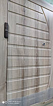 Двері вхідні металеві Міністерство дверей 860*2050 права ПК-23+ горіх білоцерковський, фото 3