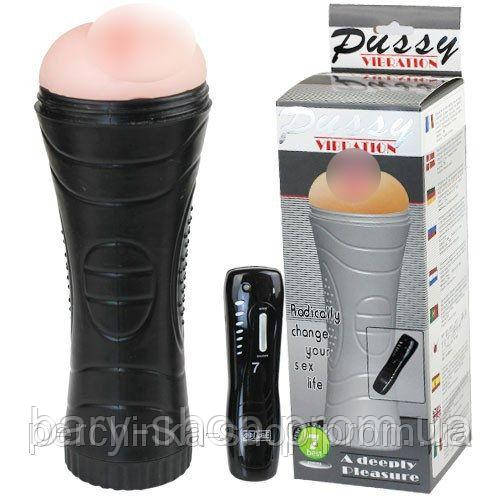 Мастурбатор у тубі Pussy Vibration від Baile