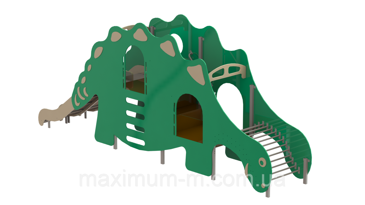 Уличный гимнастический комплекс "Динозаврик" для детей Брустайл - фото 1 - id-p1301476898