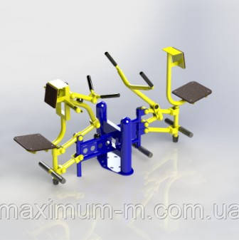 Вуличний тренажер біцепс машина важільна тяга BruStyle