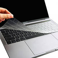 Силиконовая накладка прозрачная на клавиатуру для MacBook Pro 13 / 15 Touch Bar