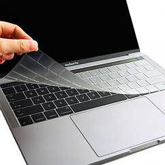 Силіконова прозора накладка на клавіатуру для MacBook Pro 13 / 15 Touch Bar