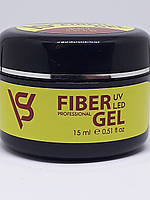 Гель с волокном для наращивания и укрепления натуральных ногтей SV fiber gel 15 ml