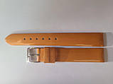 Оранжевий лаковий жіночий ремінець для наручних годинників 16мм, фото 3