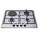Комбінована варильна поверхня Ventolux HG631 B2 S (X), нержавіюча сталь, 3 газ + 1 електро, фото 2
