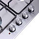 Комбінована варильна поверхня Ventolux HG631 B2 S (X), нержавіюча сталь, 3 газ + 1 електро, фото 3