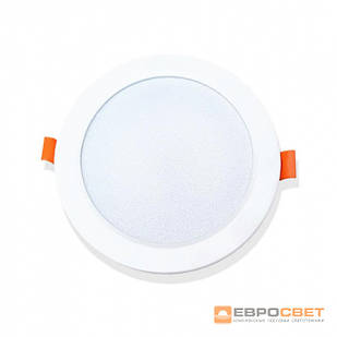Світильник точковий врізний EVROLIGHT 18 Вт круг PLAIN-18R 6400 К